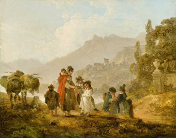 Travelling Folk in Wales by Julius Caesar Ibbetson
